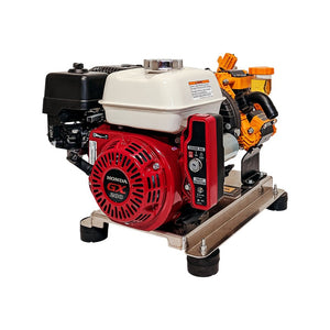 BE Power Equipment SW1165HEZ 300 PSI 11.0 GPM Gas Commercial Mobile Soft Wash System with Honda GX200 Electric Start Engine and CP Z42PPGR Diaphragm Pump