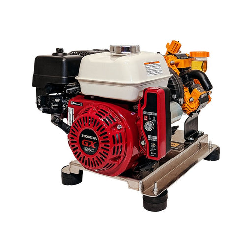 BE Power Equipment SW1165HEZ 300 PSI 11.0 GPM Gas Commercial Mobile Soft Wash System with Honda GX200 Electric Start Engine and CP Z42PPGR Diaphragm Pump