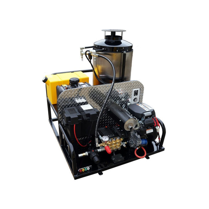 Cam Spray 4055CBG Pressure Washer Gas Powered Skid Mount Diesel Fired Hot Water 5.5 GPM 4,000 PSI