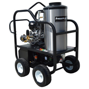 Pressure-Pro Hot Shot Gas 4012-42HV gas powered hot water pressure washer, front view