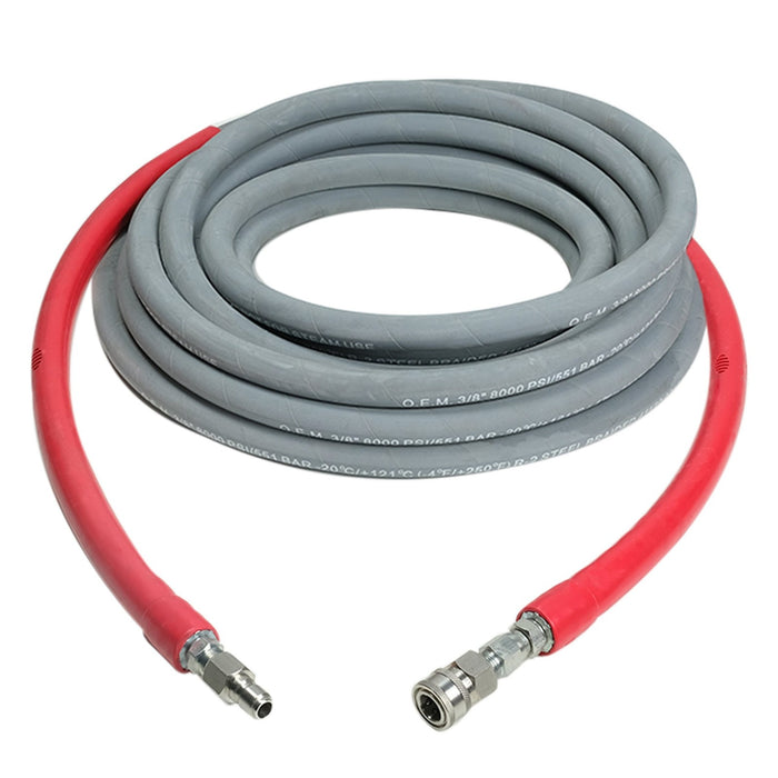 Simpson 41190 1/2 Inch x 50 Foot 10,000 PSI Hot and Cold Water Wrapped Rubber Pressure Washer Hose