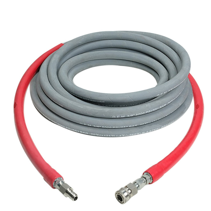 Simpson 41192 1/2 Inch x 200 Foot 10,000 PSI Hot and Cold Water Wrapped Rubber Pressure Washer Hose