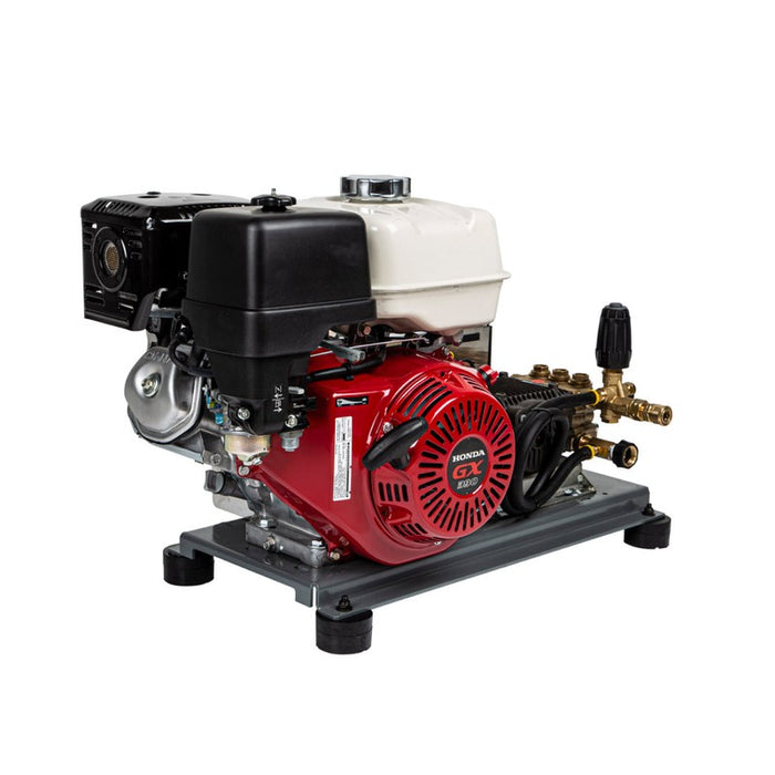 BE Power Equipment B3213HTBAS 3,200 PSI 5.5 GPM Truck Mount Cold Water Gas Pressure Washer with Honda GX390 Engine and CP Belt Drive Triplex Pump