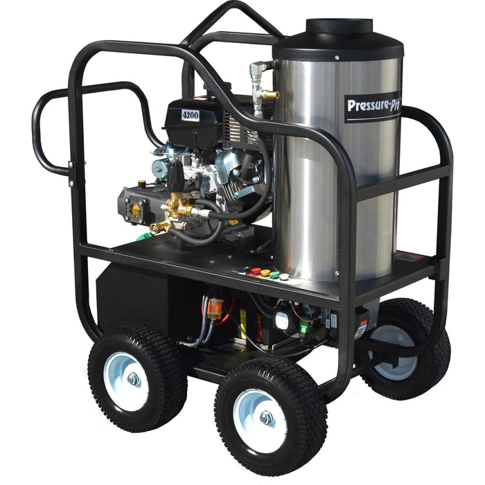 Pressure-Pro Hot Shot Gas 4012-42KV 4,200 PSI 4.0 GPM Gas Powered Hot Water Pressure Washer with Kohler CH440 Engine