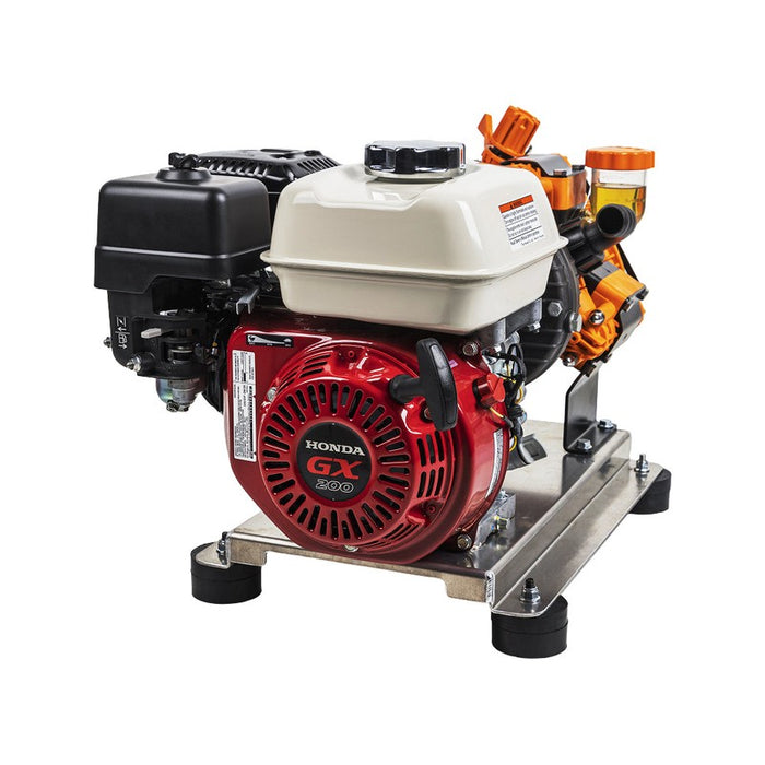 BE Power Equipment SW1165HZ 300 PSI 11.0 GPM Gas Commercial Mobile Soft Wash System with Honda GX200 Engine and CP Z42PPGR Diaphragm Pump