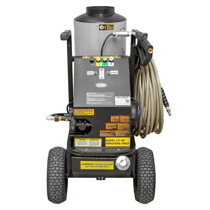 Simpson Mini Brute 60363 MB1518 1,500 PSI 1.8 GPM Electric Powered Hot Water Direct Drive Pressure Washer