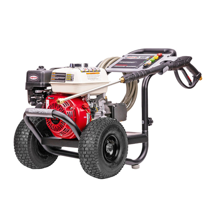 Simpson PowerShot 60996 PS60996-S 3,600 PSI 2.5 GPM Gas Powered Cold Water Direct Drive Pressure Washer with Honda GX200 Engine