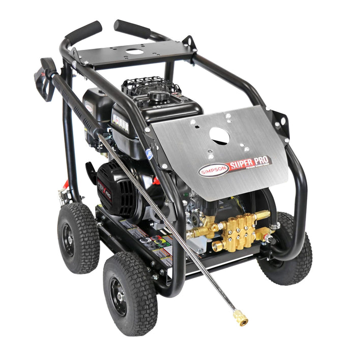 Simpson SuperPro Roll-Cage 65211 SRC4440111 4,400 PSI 4.0 GPM Gas Powered Cold Water Belt Drive Pressure Washer with Simpson CRX 420cc Engine
