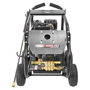 Simpson SuperPro Roll-Cage 65211 SRC4440111 4,400 PSI 4.0 GPM Gas Powered Cold Water Belt Drive Pressure Washer with Simpson CRX 420cc Engine