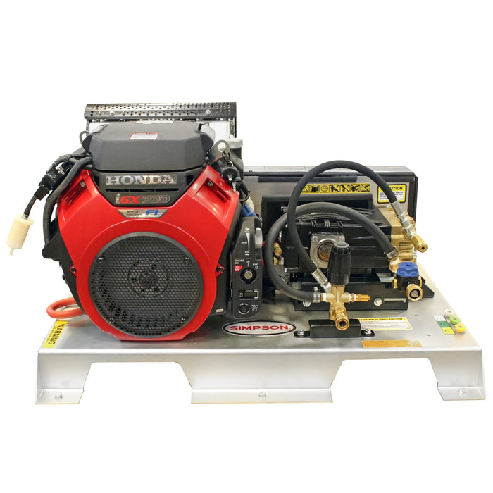 Simpson Truck Mount 65251 TM3080141E 3,000 PSI 8.0 GPM Gas Powered Hot Water Belt Drive Pressure Washer with Simpson CRX 680cc Engine