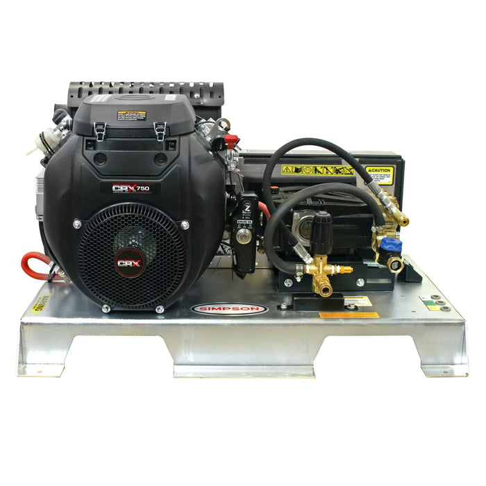 Simpson Truck Mount 65253 TM2810141E 2,800 PSI 10.0 GPM Gas Powered Hot Water Belt Drive Pressure Washer with Simpson CRX 750cc Engine