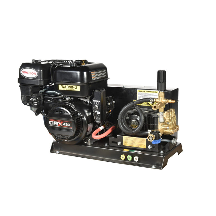 Simpson Truck Mount 65416 MTM3050141E 3,000 PSI 5.0 GPM Gas Powered Hot Water Belt Drive Pressure Washer with Simpson CRX 420cc Engine