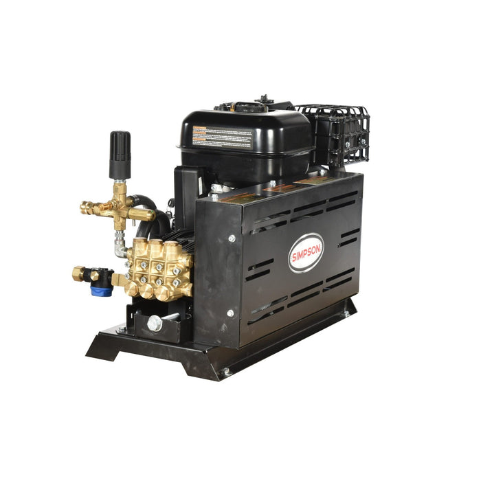 Simpson Truck Mount 65416 MTM3050141E 3,000 PSI 5.0 GPM Gas Powered Hot Water Belt Drive Pressure Washer with Simpson CRX 420cc Engine