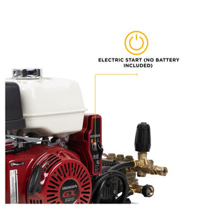 BE Power Equipment B3213HETBCS 3,200 PSI 5.2 GPM Truck Mount Cold Water Gas Pressure Washer with Honda GX390 Electric Start Engine and Comet Triplex Pump