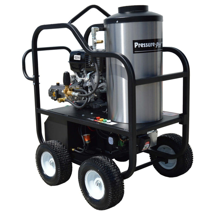 Pressure-Pro Hot Shot Gas 4012-42HV 4,200 PSI 4.0 GPM Gas Powered Hot Water Pressure Washer with Honda GX390 Engine
