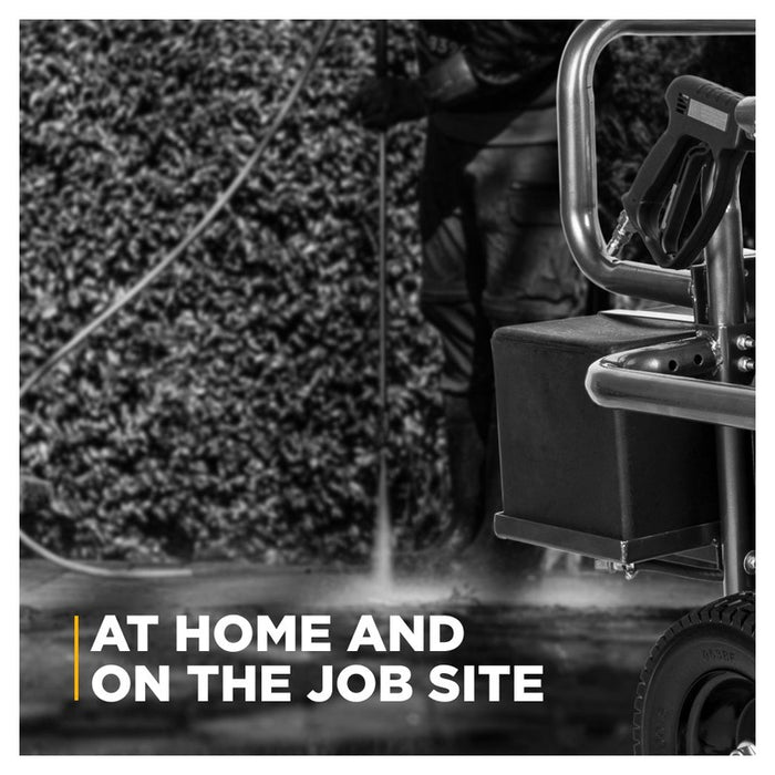 BE Power Equipment B5024HEBAS 5,100 PSI 5.5 GPM Cold Water Gas Pressure Washer with Honda GX690 Electric Start Engine and CP Belt Drive Triplex Pump on Roll Cage Frame