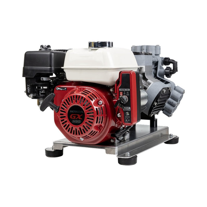 BE Power Equipment SW1165HEC2 300 PSI 11.0 GPM Gas Gear Drive Commercial Mobile Soft Wash System with Honda GX200 Electric Start Engine and Comet P40/20 Diaphragm Pump