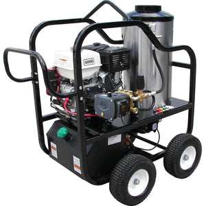 Pressure-Pro Hot Shot Gas 4012-10A 4,000 PSI 4.0 GPM Gas Powered Hot Water Pressure Washer with Honda GX390 Engine, 4 Wheel Portable