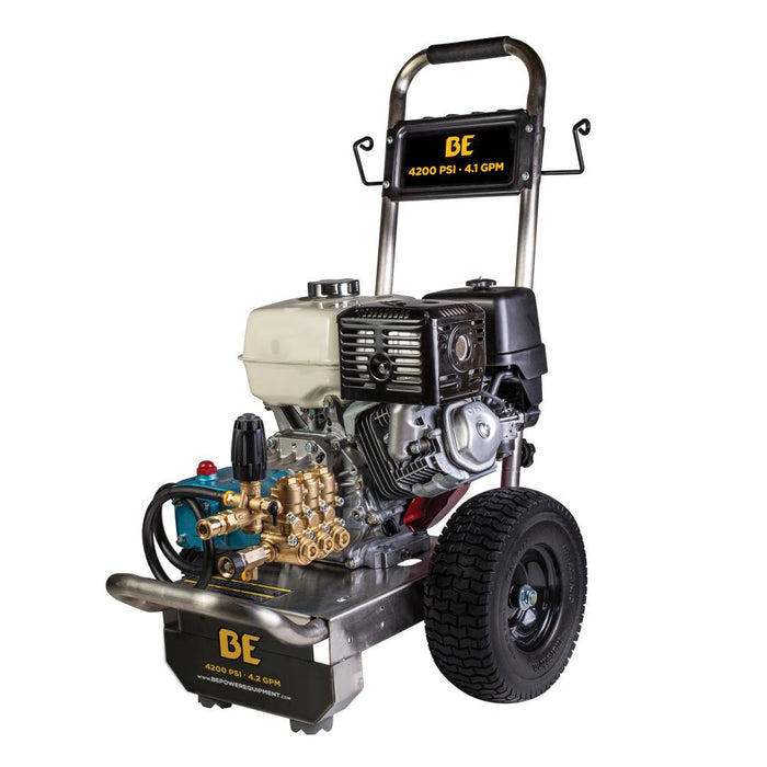 BE Power Equipment B4213HSJ 4,200 PSI 4.2 GPM Cold Water Gas Pressure Washer