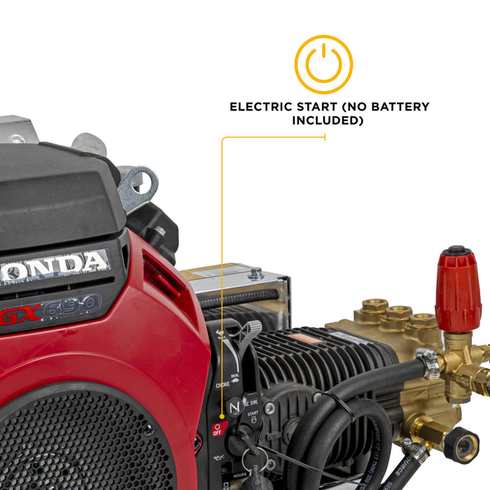 BE Power Equipment B4224HETBAS 4,200 PSI 8.5 GPM Cold Water Gas Pressure Washer