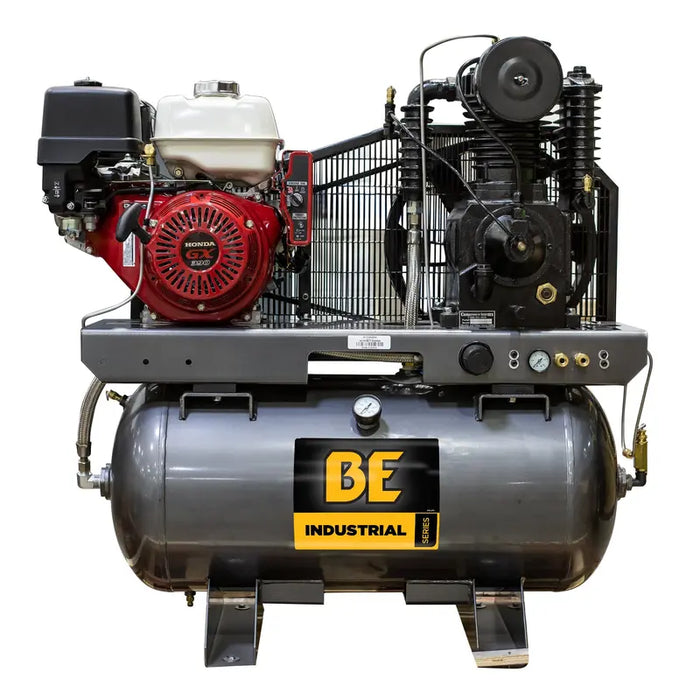 BE Power 175 PSI 23 CFM Gas Air Compressor with Honda GX390 Engine
front view