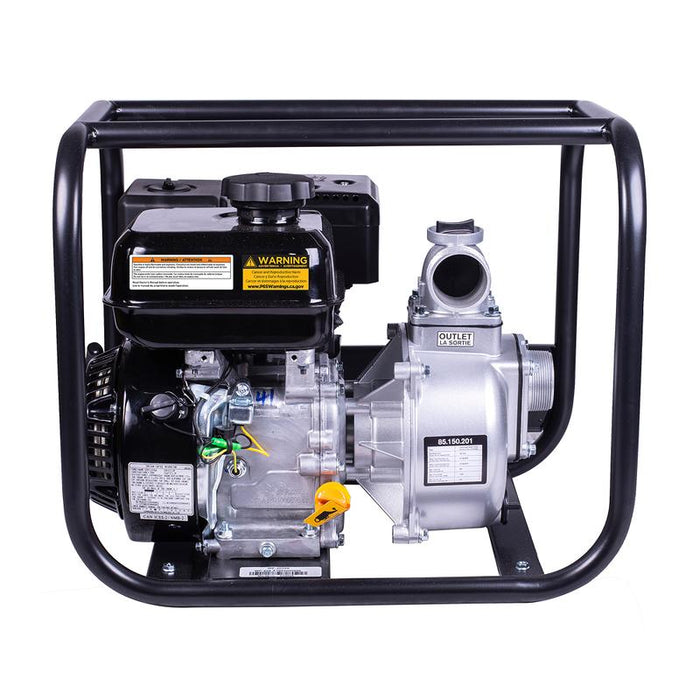 BE Power 2" 33 PSI 158 GPM Water Transfer Pump with Powerease 225 Engine back view