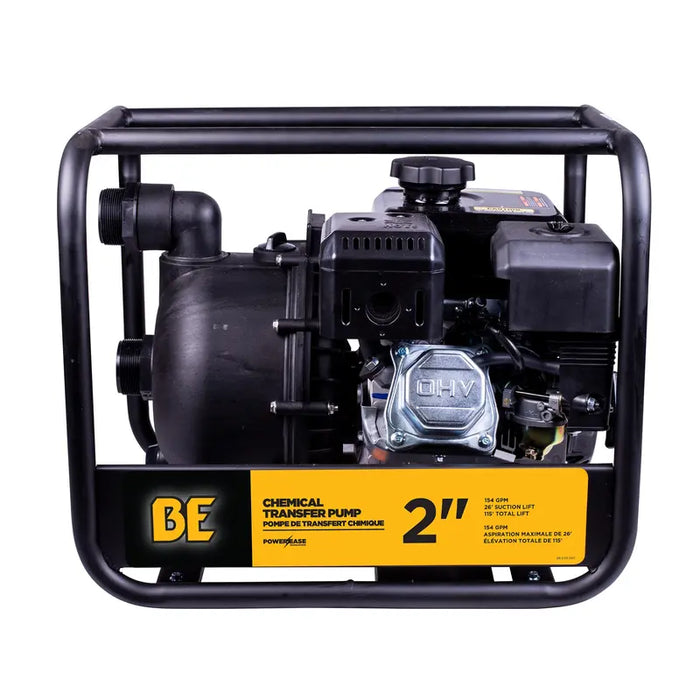 BE Power 2" Chemical Transfer Pump with Powerease 225 Engine back view
