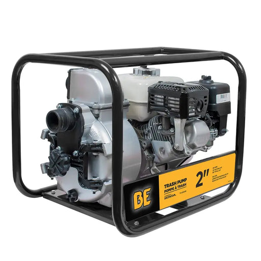 BE Power 2" Trash Transfer Pump with Honda GX200 Engine front view
