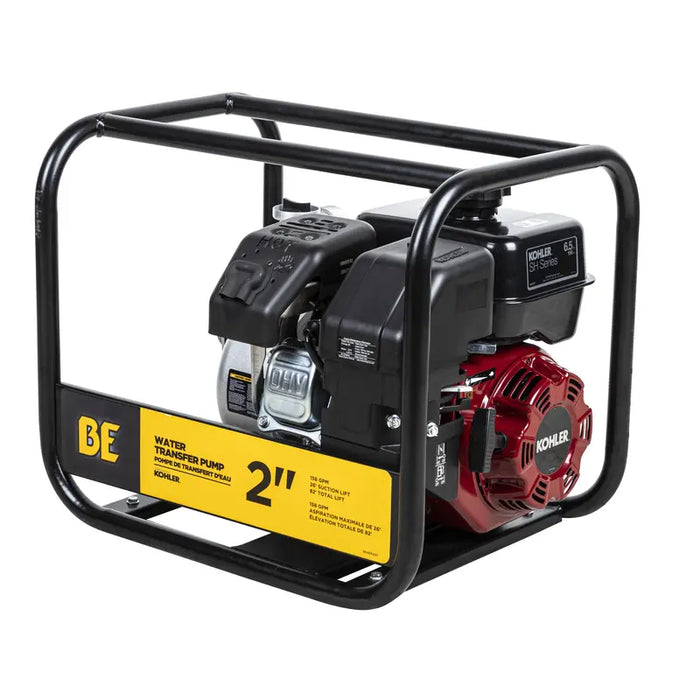 BE Power 2" Water Transfer Pump with Kohler SH270 Engine side view
