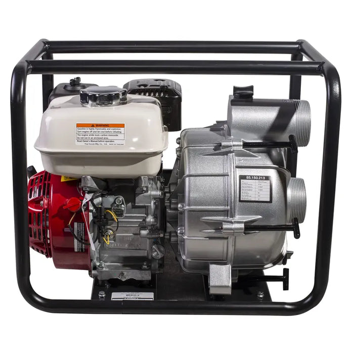 BE Power 3" 36 PSI 264 GPM Semi-Trash Transfer Pump with Honda GX200 Engine front view
