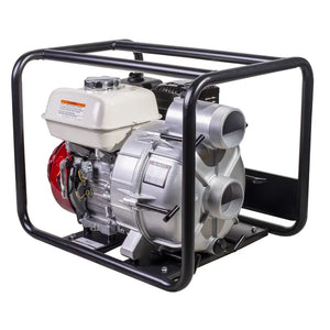 BE Power 3" 36 PSI 264 GPM Semi-Trash Transfer Pump with Honda GX200 Engine left back view
 