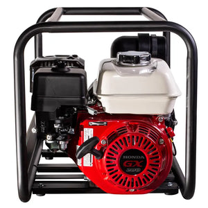 BE Power Equipment 3 inch chemical transfer pump with Honda GX200 engine, detail view