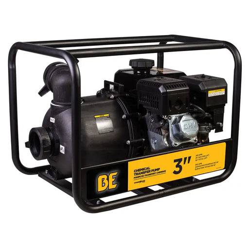 BE Power 3" Chemical Transfer Pump with Powerease 225 Engine front view
