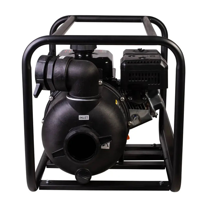 BE Power 3" Chemical Transfer Pump with Powerease 225 Engine side view