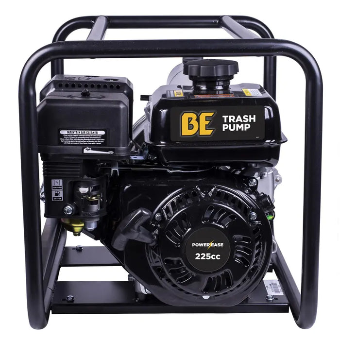 BE Power 3" Semi-Trash Transfer Pump with Powerease 225 Engine back view
