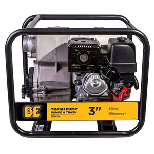 BE Power 3" Trash Transfer Pump with Honda GX390 Engine front view