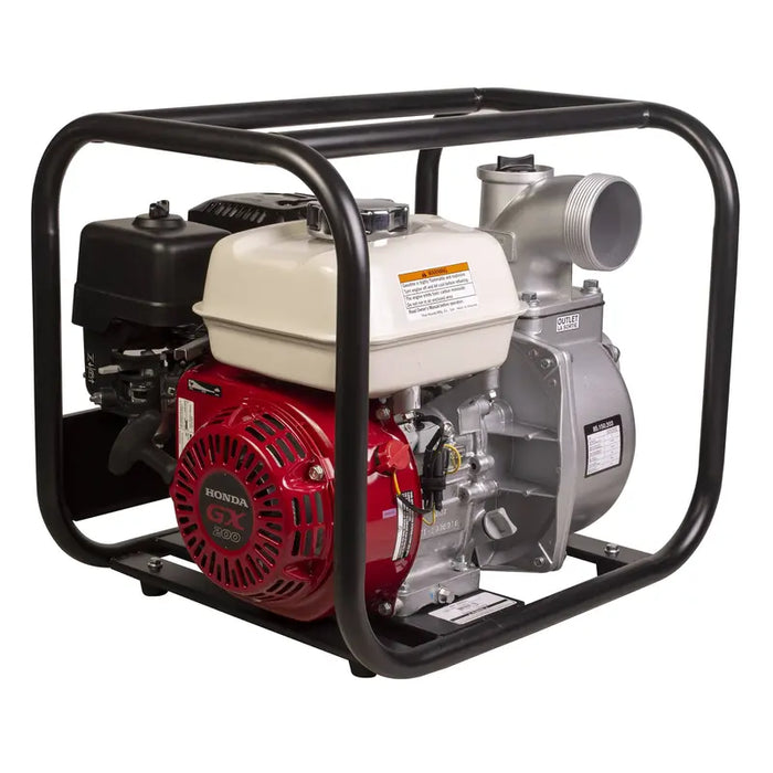 BE Power Equipment 3 inch water transfer pump with Honda GX200 engine, view 4
