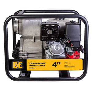 BE Power 4" Trash Transfer Pump with Honda GX390 Engine front view