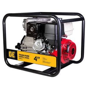 BE Power 4" Trash Transfer Pump with Honda GX390 Engine left front view