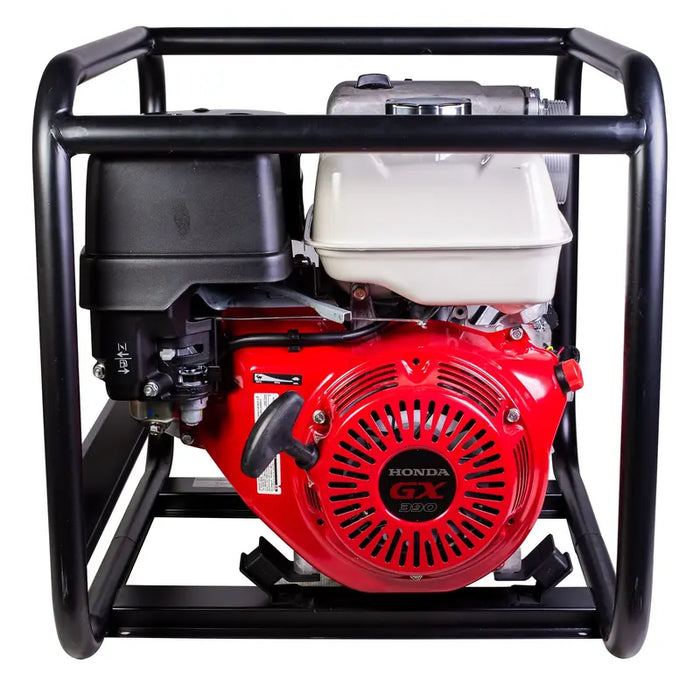 BE Power 4" Trash Transfer Pump with Honda GX390 Engine left view
