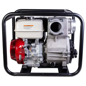 BE Power 4" Trash Transfer Pump with Honda GX390 Engine back view