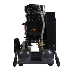 BE Power AC908HB2 175 PSI 17.7 CFM Gas Air Compressor with Honda GX270 Engine lateral view
