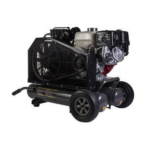 BE Power AC908HB2 175 PSI 17.7 CFM Gas Air Compressor with Honda GX270 Engine facing right
