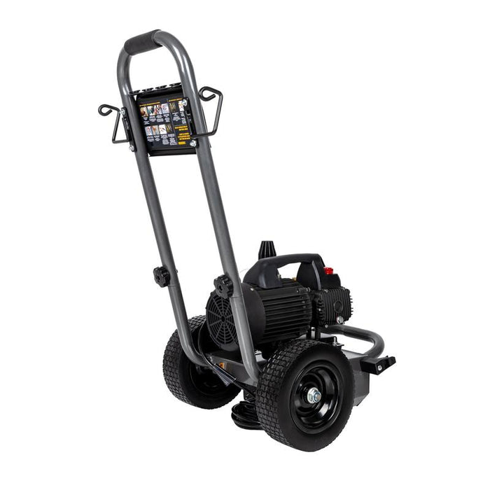 BE Power B1515EN 1,500 PSI 1.6 GPM 1.5 HP Electric Pressure Washer with Powerease Motor and Triplex Pump
back view