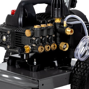 BE Power B1515EN 1,500 PSI 1.6 GPM 1.5 HP Electric Pressure Washer with Powerease Motor and Triplex Pump
close up
