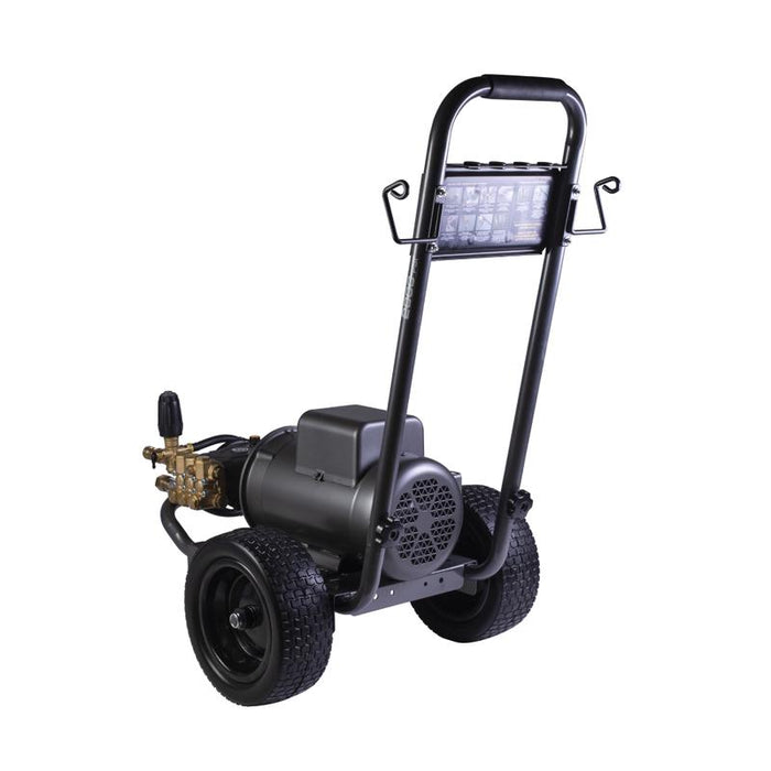 BE Power B205E34A 2,000 PSI 3.5 GPM 5.0 HP Electric Pressure Washer with Baldor Motor and AR Triplex Pump
left side view