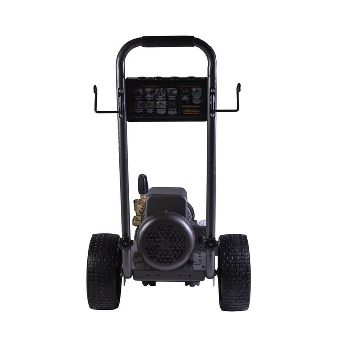 BE Power B205EA 2,000 PSI 3.5 GPM 5.0 HP Electric Pressure Washer with Baldor Motor and AR Triplex Pump
back view