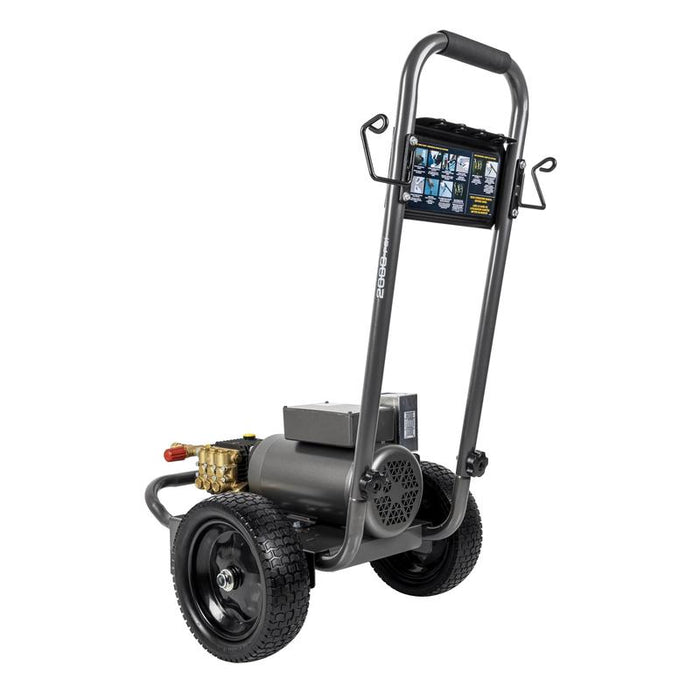 BE Power B205EG 2,000 PSI 3.5 GPM 5.0 HP Electric Pressure Washer with Baldor Motor and General Triplex Pump
left view