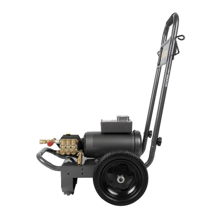 BE Power B205EG 2,000 PSI 3.5 GPM 5.0 HP Electric Pressure Washer with Baldor Motor and General Triplex Pump
left side view