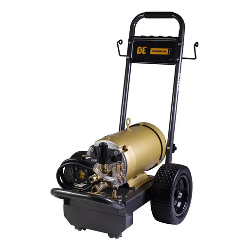 BE Power B2775E34AHE 2,700 PSI 3.5 GPM 7.5 HP Electric Pressure Washer with Baldor Motor and AR Triplex Pump in white background